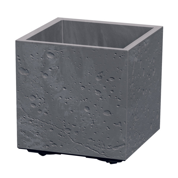Donica Sierra Square Beton Effect 29 x 29 x 29 cm marengo PROSPERPLAST