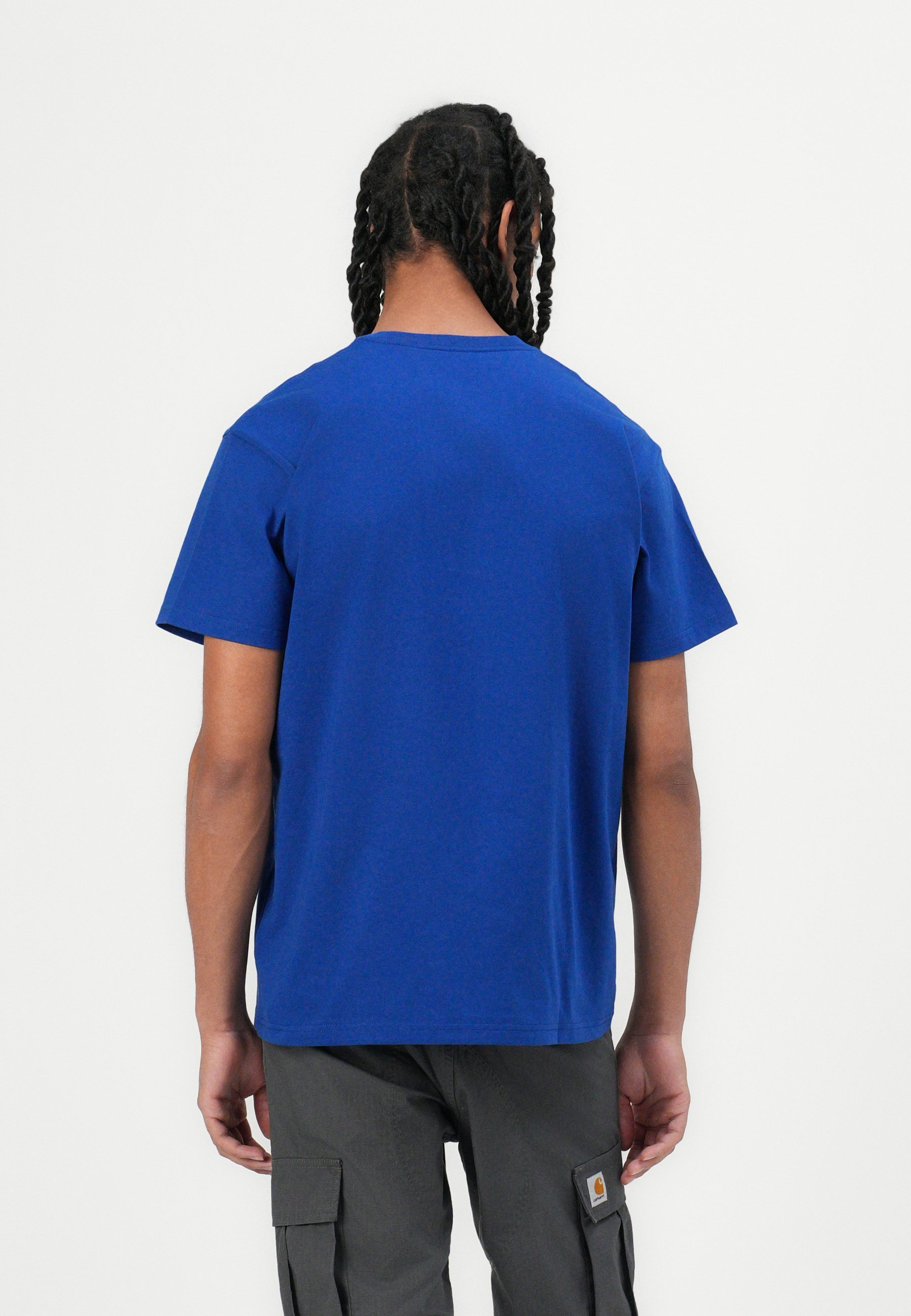 Carhartt WIP CHASE - Tricou simplu - wolfsbane/gold-coloured