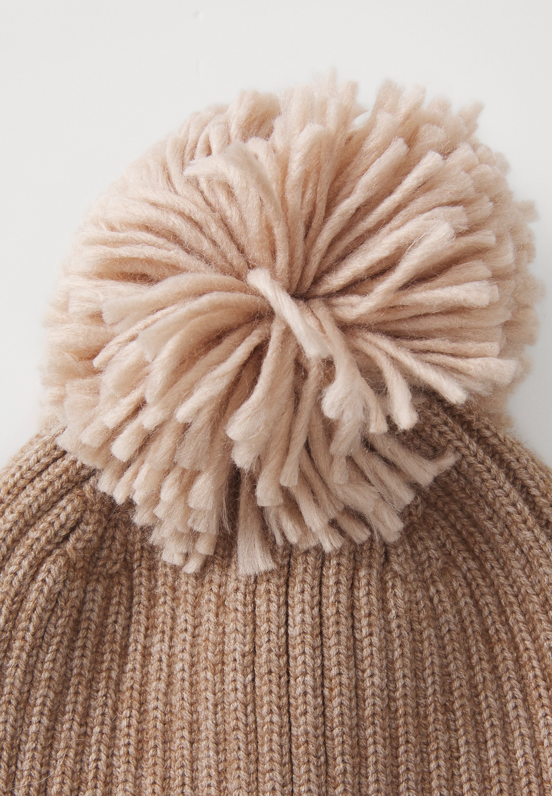 Maximo MINI HAT, TURN UP EAR FLAP, POMPON UNISEX - Berretto - melange marrone chiaro