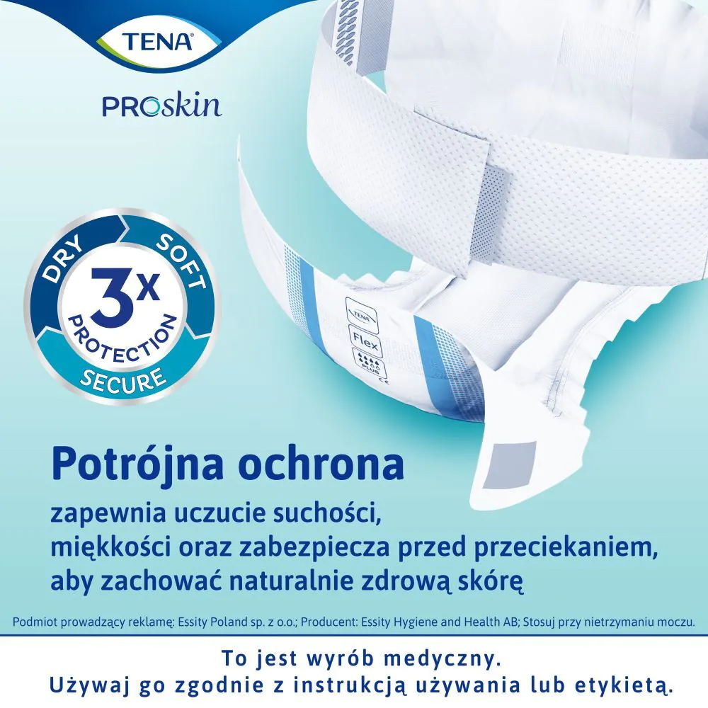 Tena Flex Proskin Super Pieluchomajtki Rozmiar M