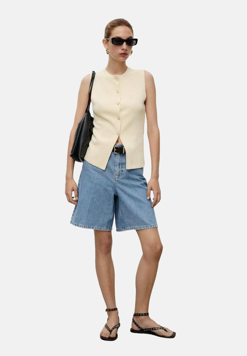 Pantaloncini di jeans Mango - blu