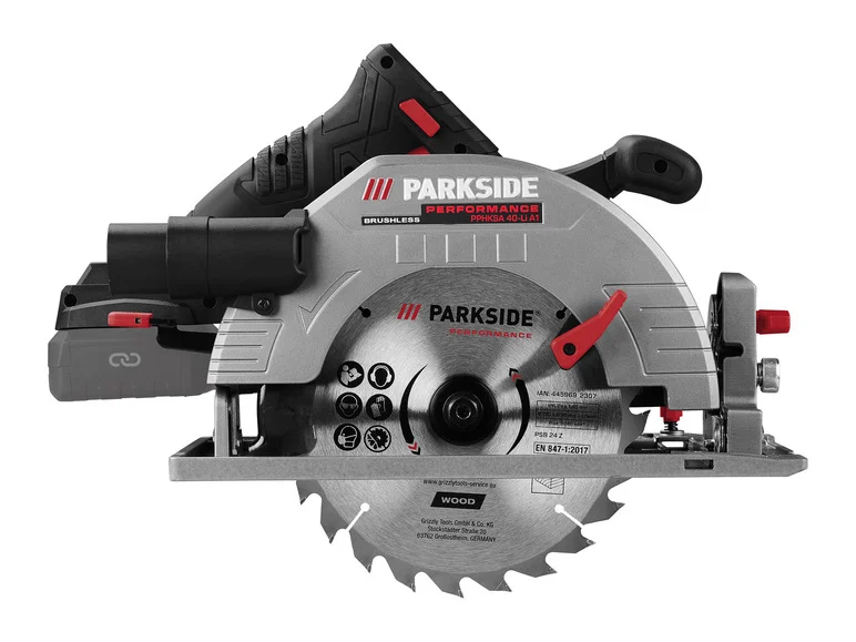 PARKSIDE PERFORMANCE® Scie round portable sans fil PPHKSA 40-Li A1, 40 V
