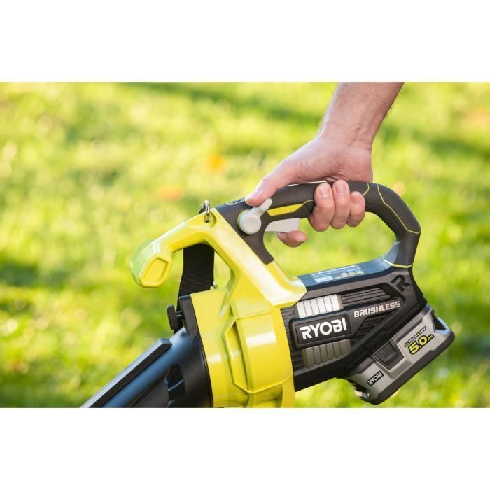 Soplador/aspirador/triturador 2 en 1 - RYOBI - Sin escobillas - 201 km/h - 6 m³/min