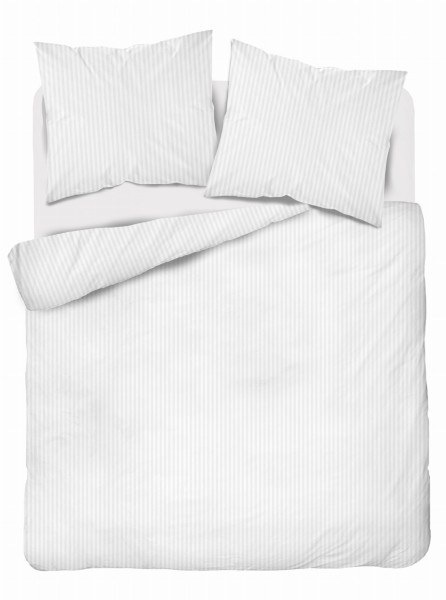 Komplet pościeli z adamaszku Pure Collection 160x200 biały