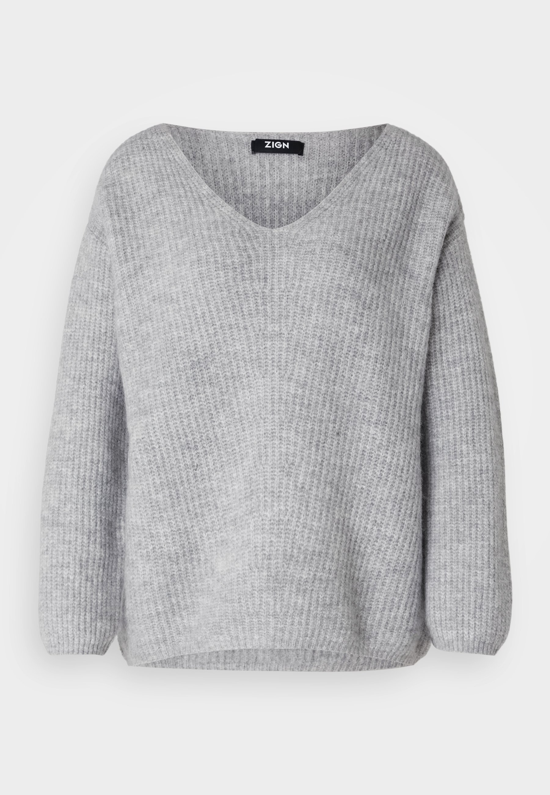 Pull Zign - gris clair chiné