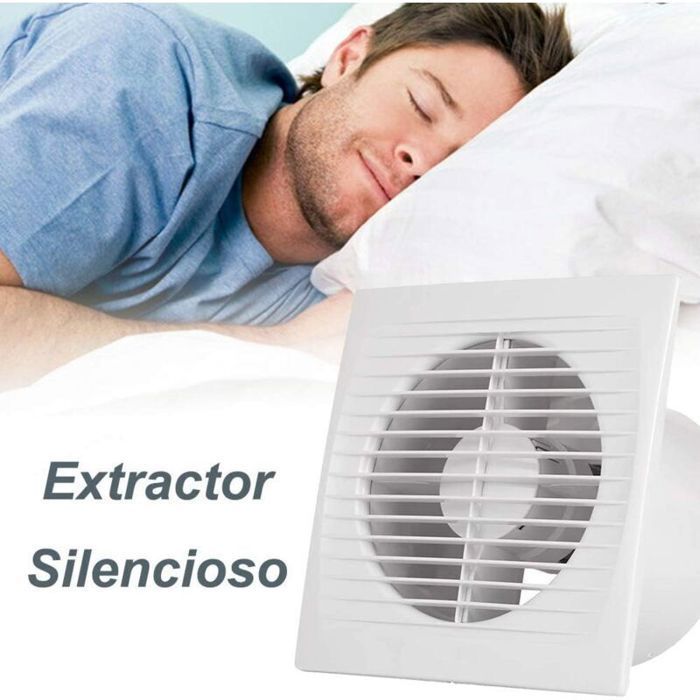 Ventilateur extracteur d'air silencieux - MICHAEL NETWORK TECHNOLOGY - Valve anti-retour - Grille anti-moustique