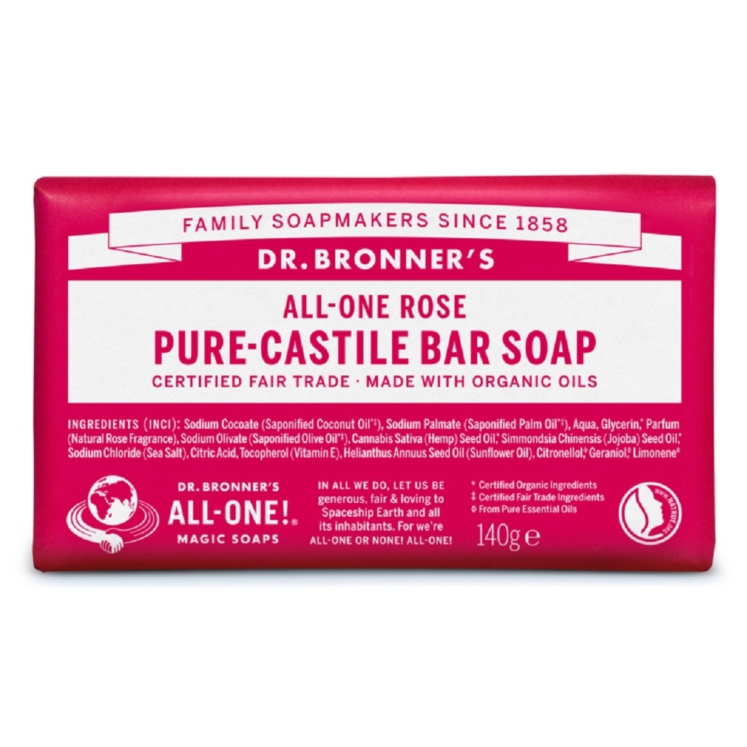 Dr. Bronners Rožu roku ziepes - 140g