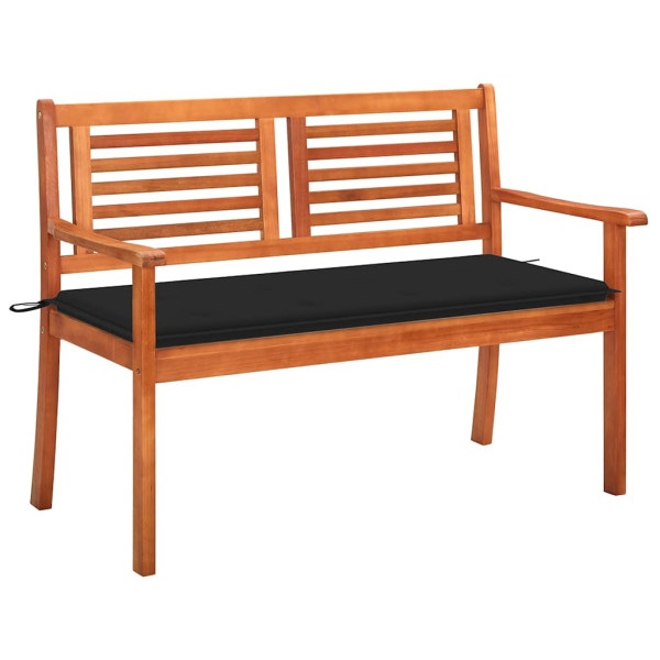 Ławka Czarny 120 cm Drewno vidaXL
