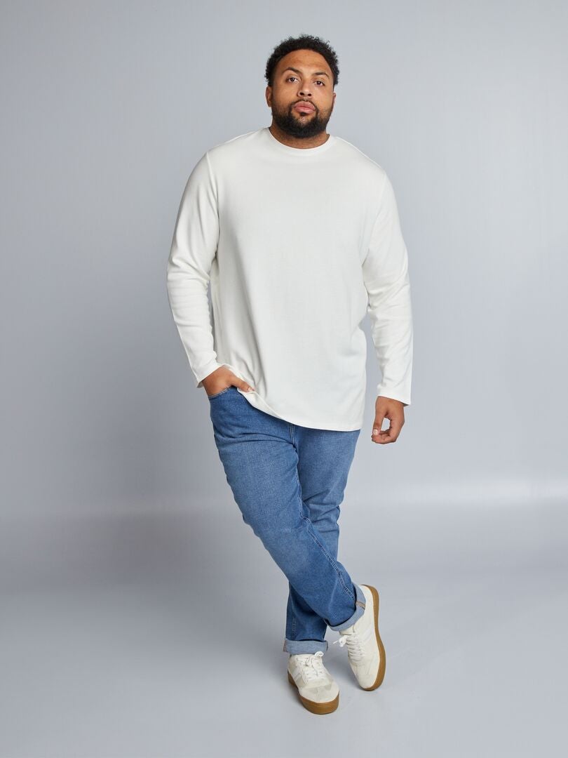 Calça jeans slim de 5 bolsos - AZUL