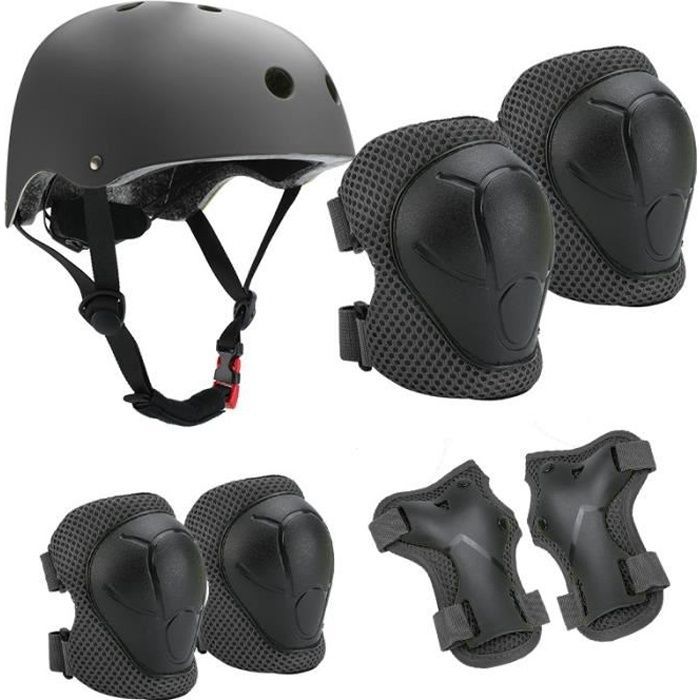 Kit de protection pour enfant - Marque - Roller, vélo - Casque ajustable - Coudières et genouillères
