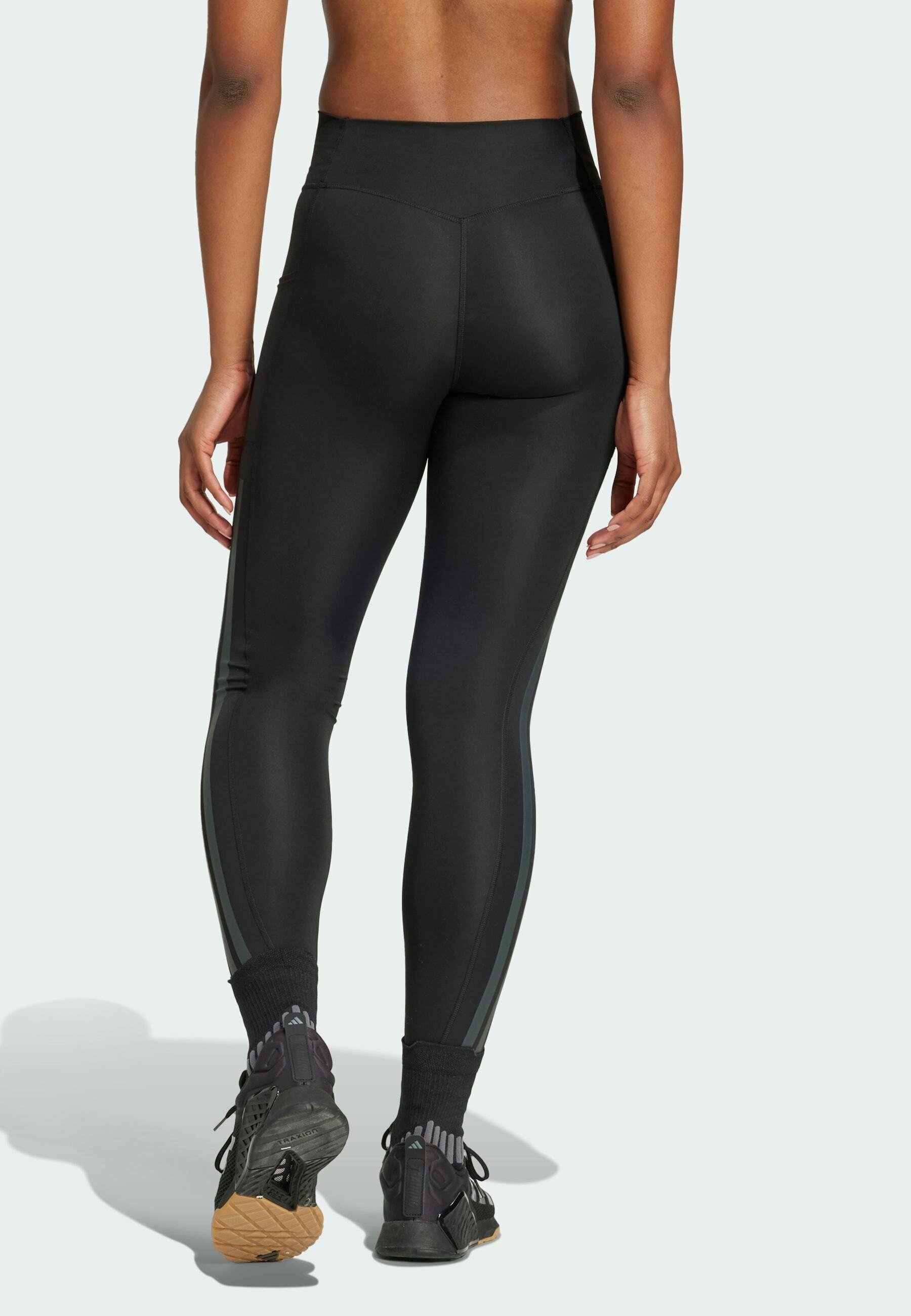 Legging adidas Performance OPTIME 3-Stripes - Noir