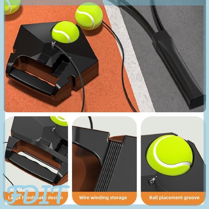 Balle de rebond pour entraîneur de tennis, ensemble de copain de tennis pour adultes et débutants, équipement de pratique de tennis