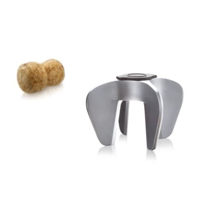 Saca-rolhas - VACUVIN - Abridor de champanhe com garra - Design ergonômico - Plástico ABS - Compacto