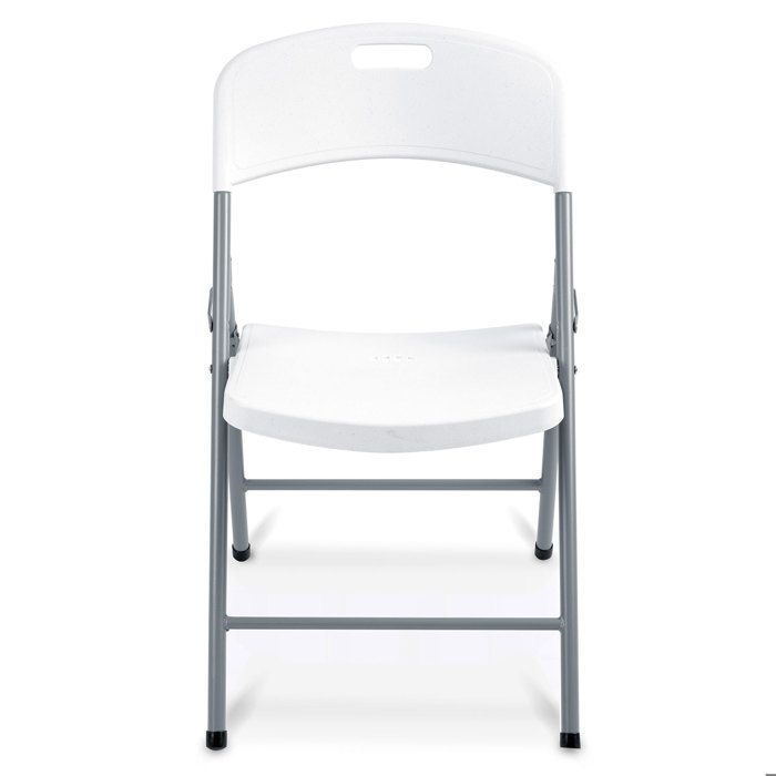 Chaises de jardin pliantes - Plonos - Ensemble de 4 pièces - Pliantes - Cadre en acier - Résistant à l'eau