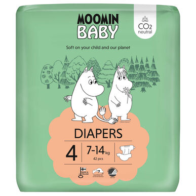 Mummi babybleier 7-14 kg størrelse 4 42 enheter