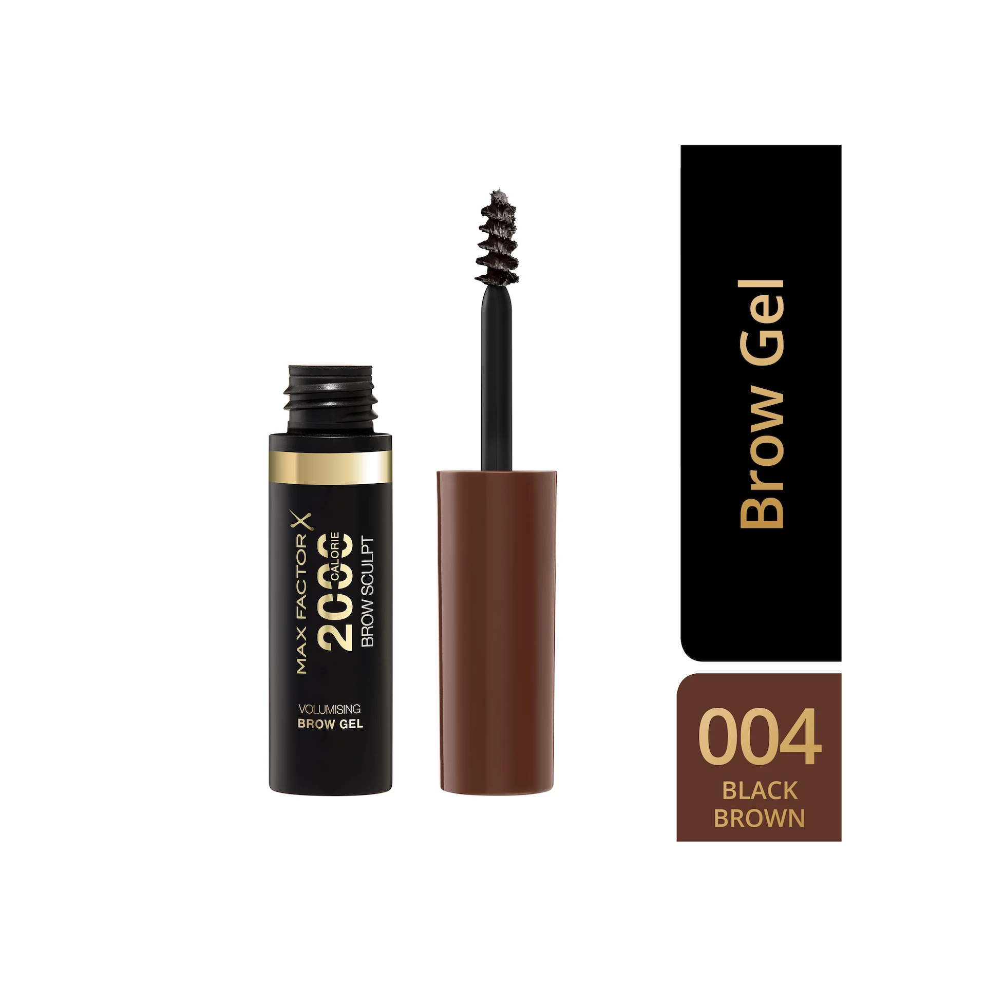 Gel za obrve s 2000 kalorija, nijansa 4 crno-smeđa - Max Factor