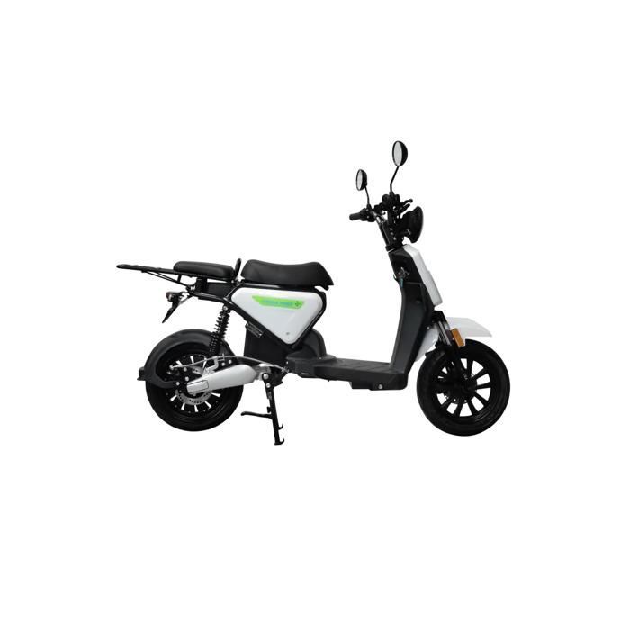 Scooter électrique C1S 50cc – Compatible support de top case - Couleur: Blanc,Batterie: 60v26Ah