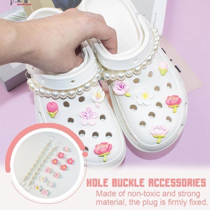 Crocs pins, Crocs accessories, shoe accessories – 12 shoe charms, flower charms for girls
