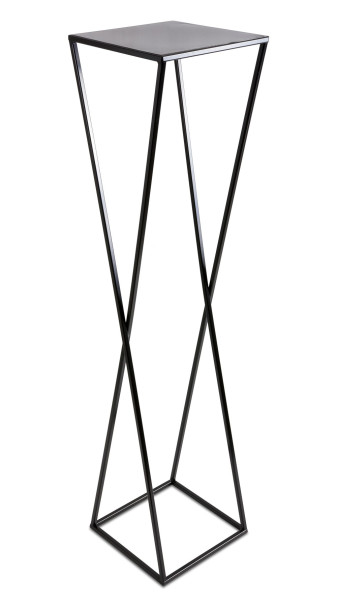 Kwietnik stojący nowoczesny czarny 100 cm LOFT