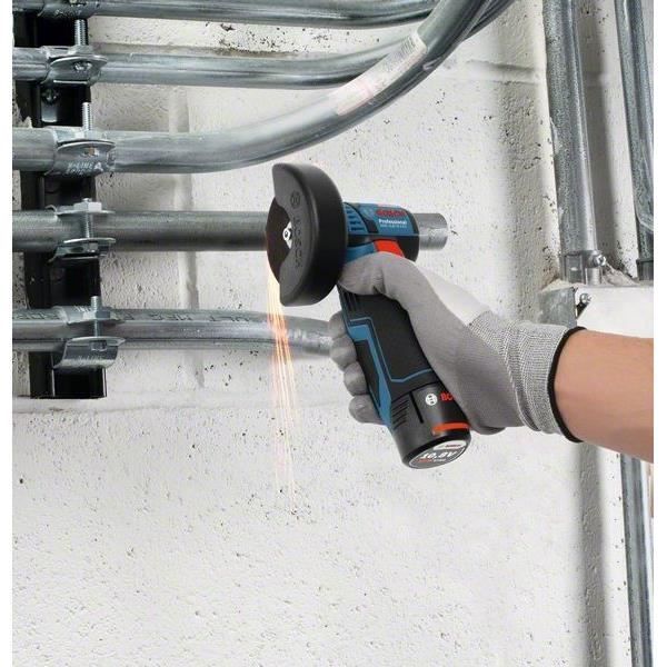 Meuleuse angulaire Bosch Professional GWS 12V-76 + 2 batteries 3,0Ah + L-BOXX  75mm de diamètre - 06019F200B