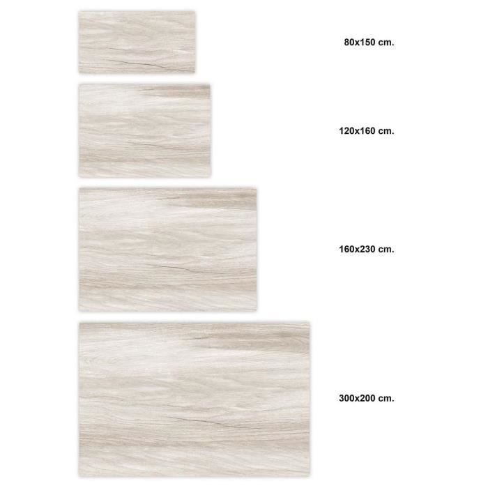 Alfombra de vinilo - Panorama - Beige - 60x110 cm - Resistente - Para interior/exterior