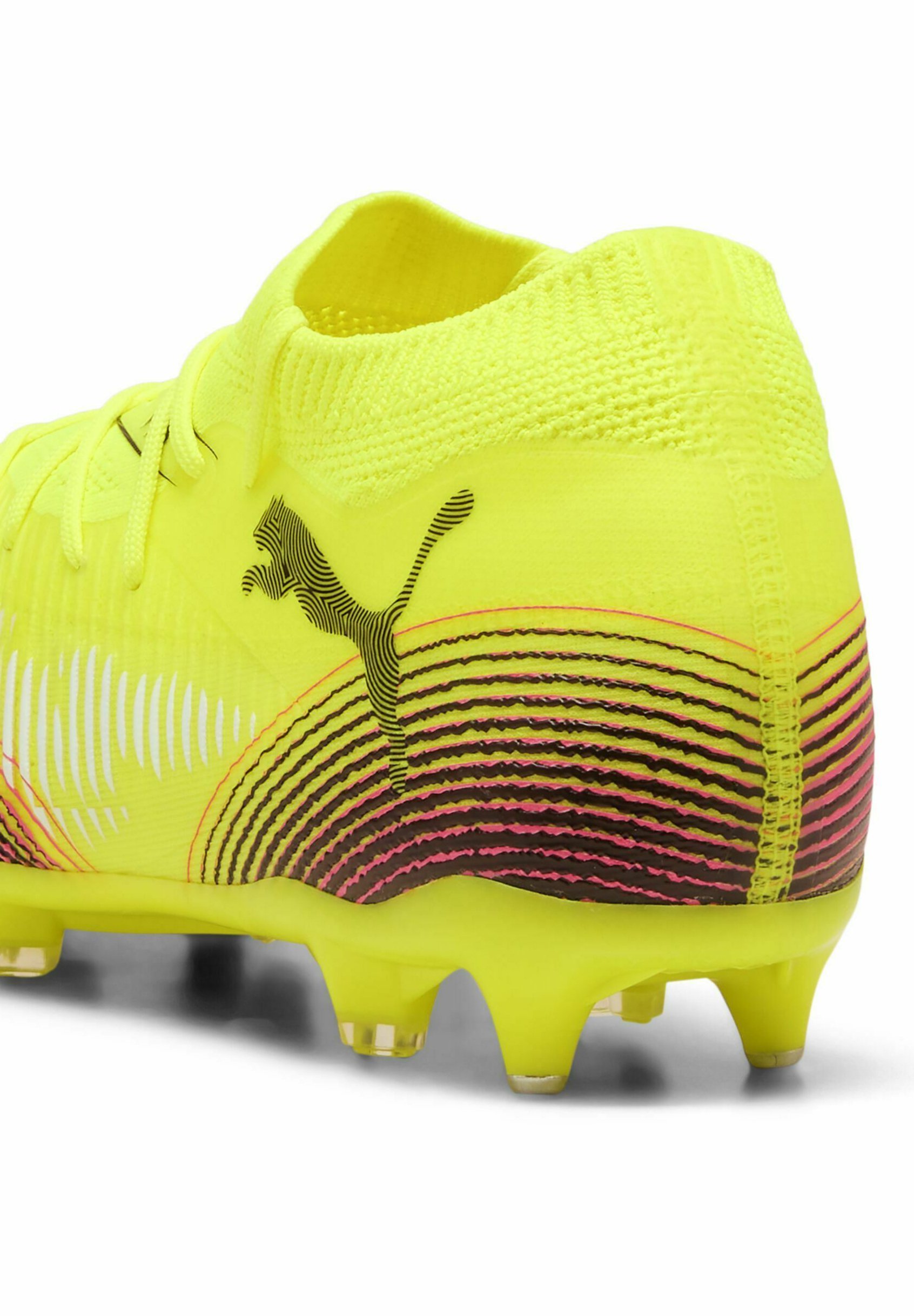 Puma FUTURE MATCH - Chaussures de football pour terrain souple - Jaune alerte, noir éclaté par le soleil