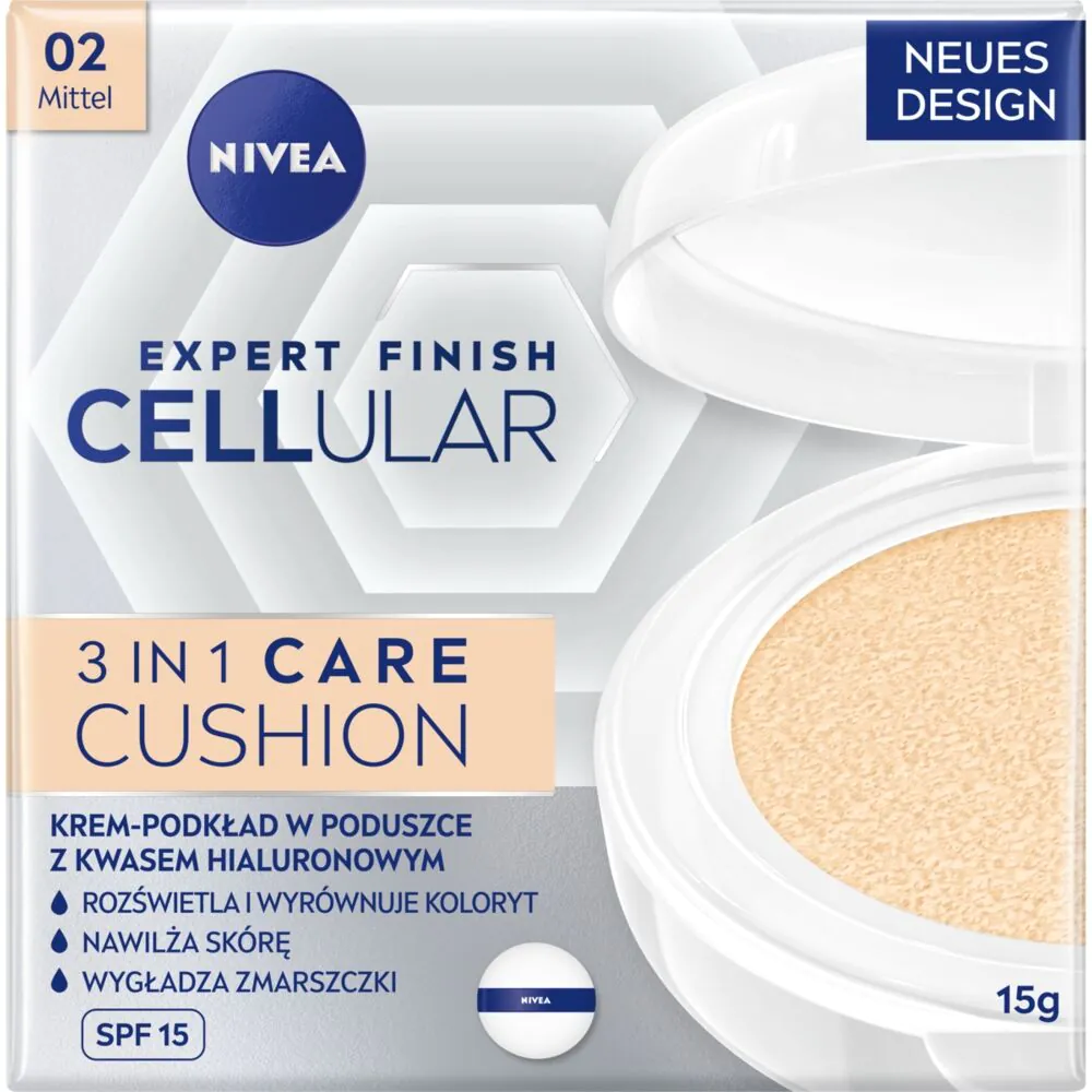 Nivea Hyaluron Cellular Filler Przeciwzmarszczkowy krem-podkład w poduszce Kolor Naturalny