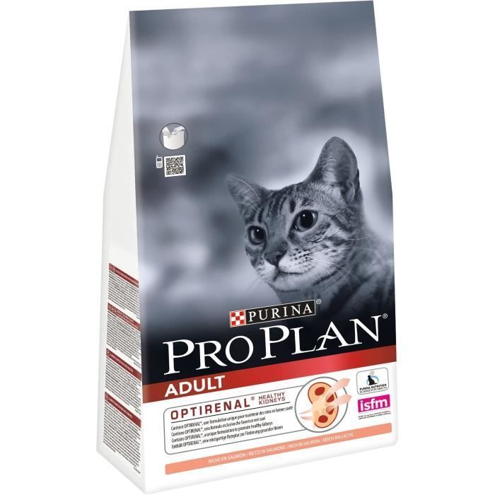 PRO PLAN Croquettes - Riche en saumon - Pour chat adulte - 1,5 kg