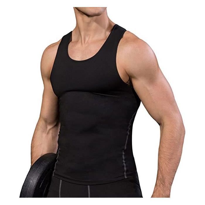 Camisetas sin mangas para hombre, paquete de 2, camisetas deportivas de compresión sin mangas para hombre