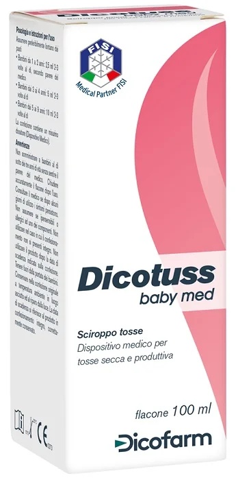Xarope DICOFARM Dicotuss Baby Med 100 ml para tosse seca e produtiva