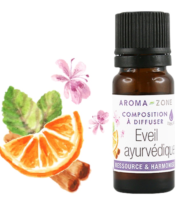Samenstelling van essentiële oliën voor diffuser Ayurvedic Awakening 10ml
