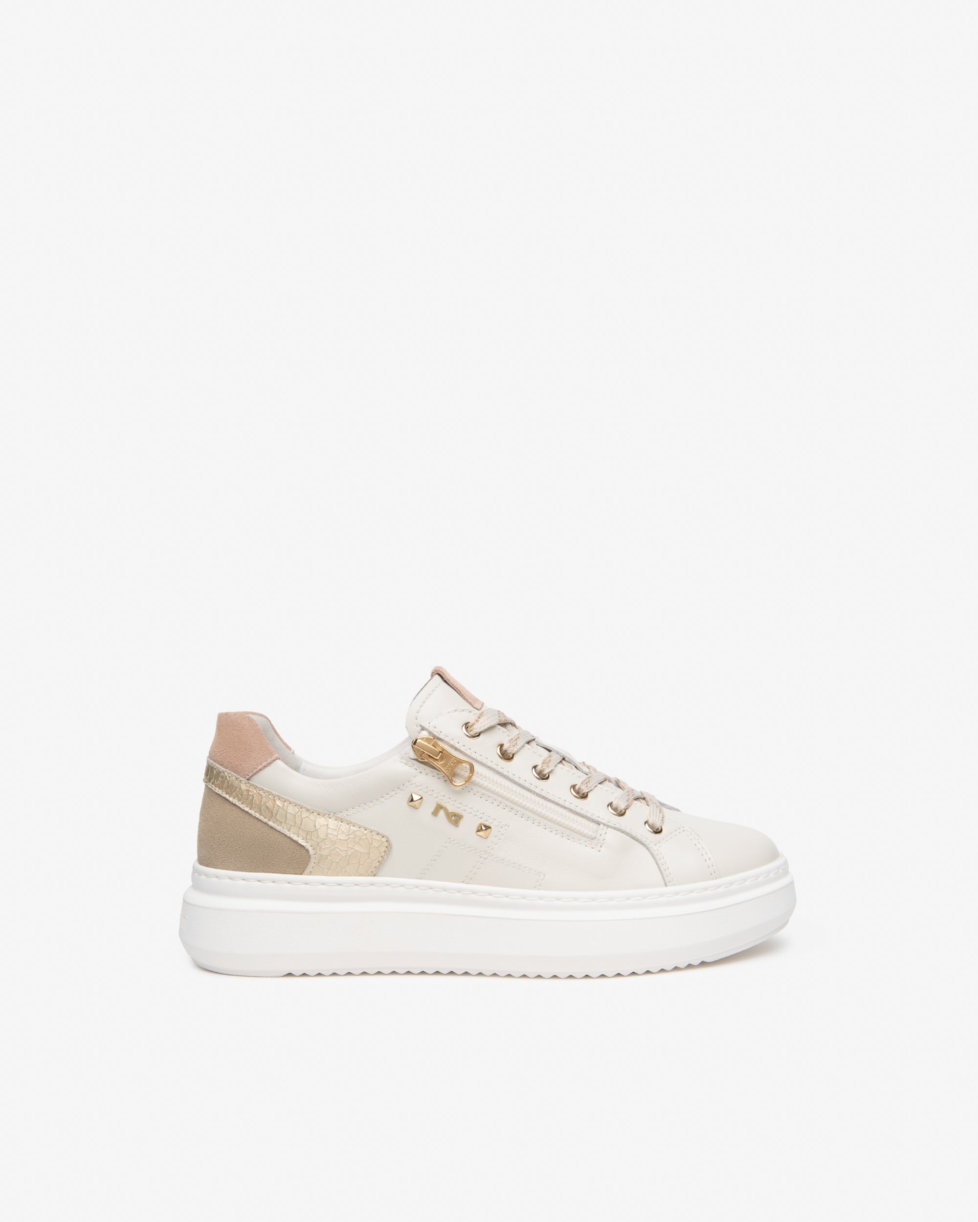 Damen-Sneaker aus Leder und Wildleder