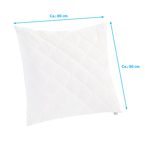 Pillow with bamboo, 80 x 80 cm