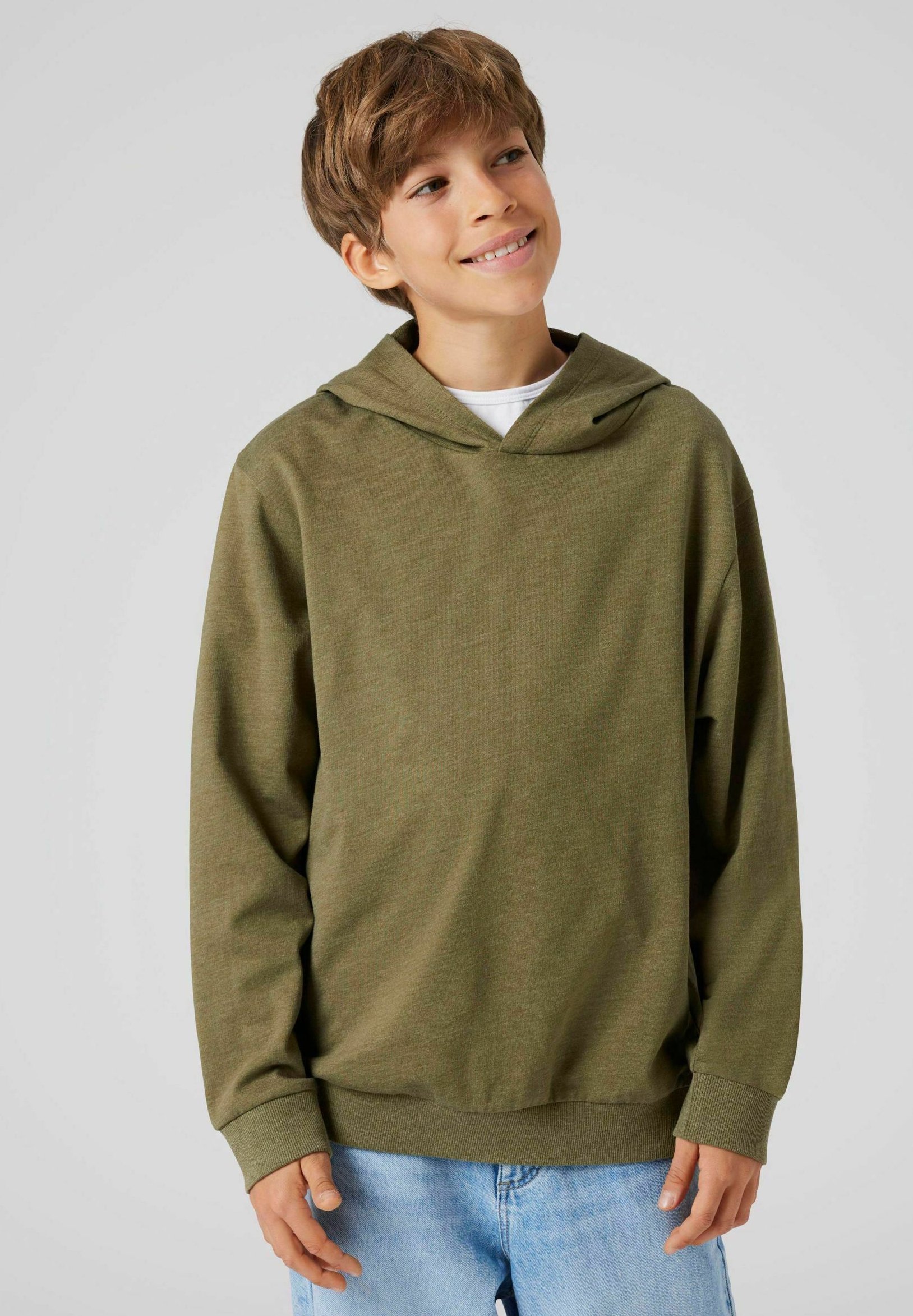 TWEE BINNENKORT KLASSIEKER - Hoodie - wintermos