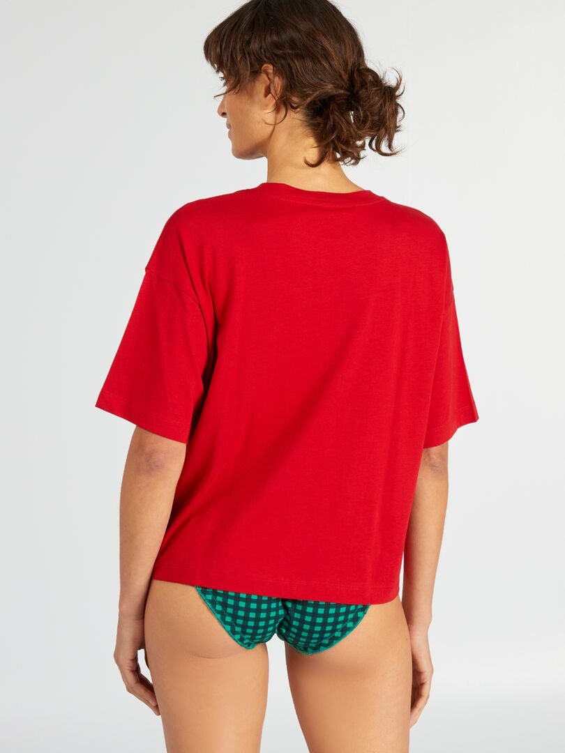 Conjunto de camiseta y calzoncillos de 'Minions' - ROJO