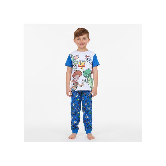 Conjunto de pijama de dos piezas de Toy Story de Disney para niño, pijama con pantalón largo, 100 % algodón, 104 cm