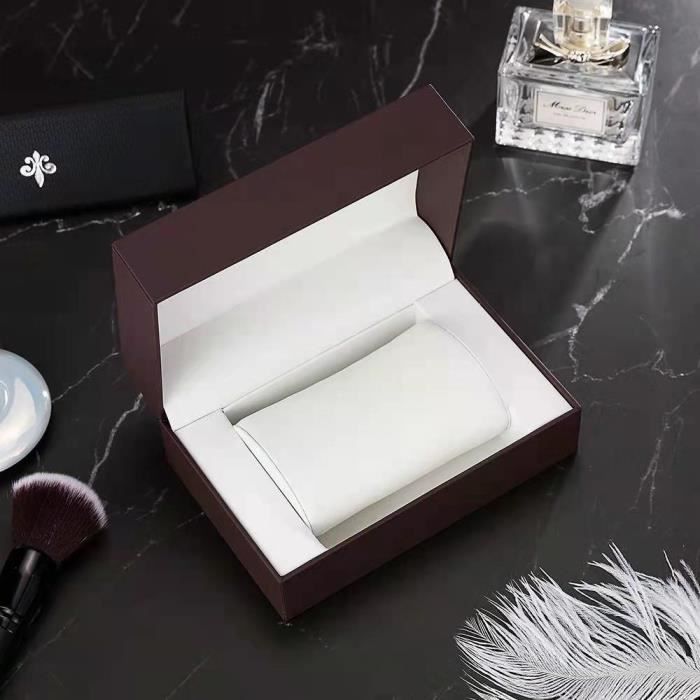 Relógio feminino RMEGA - Quartzo - À prova d'água - Caixa de presente com pulseira - Prateado
