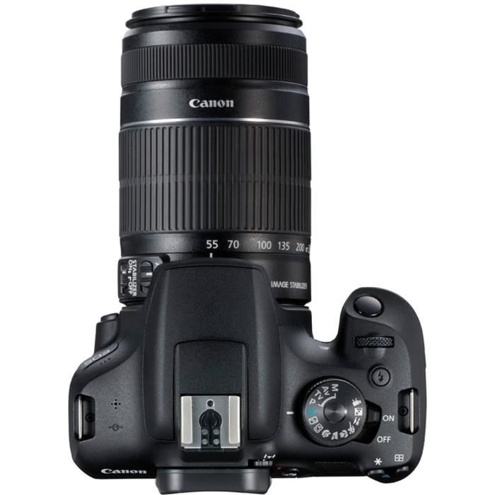 Canon EOS 2000D + EF-S 18-55 IS II järjestelmäkamera