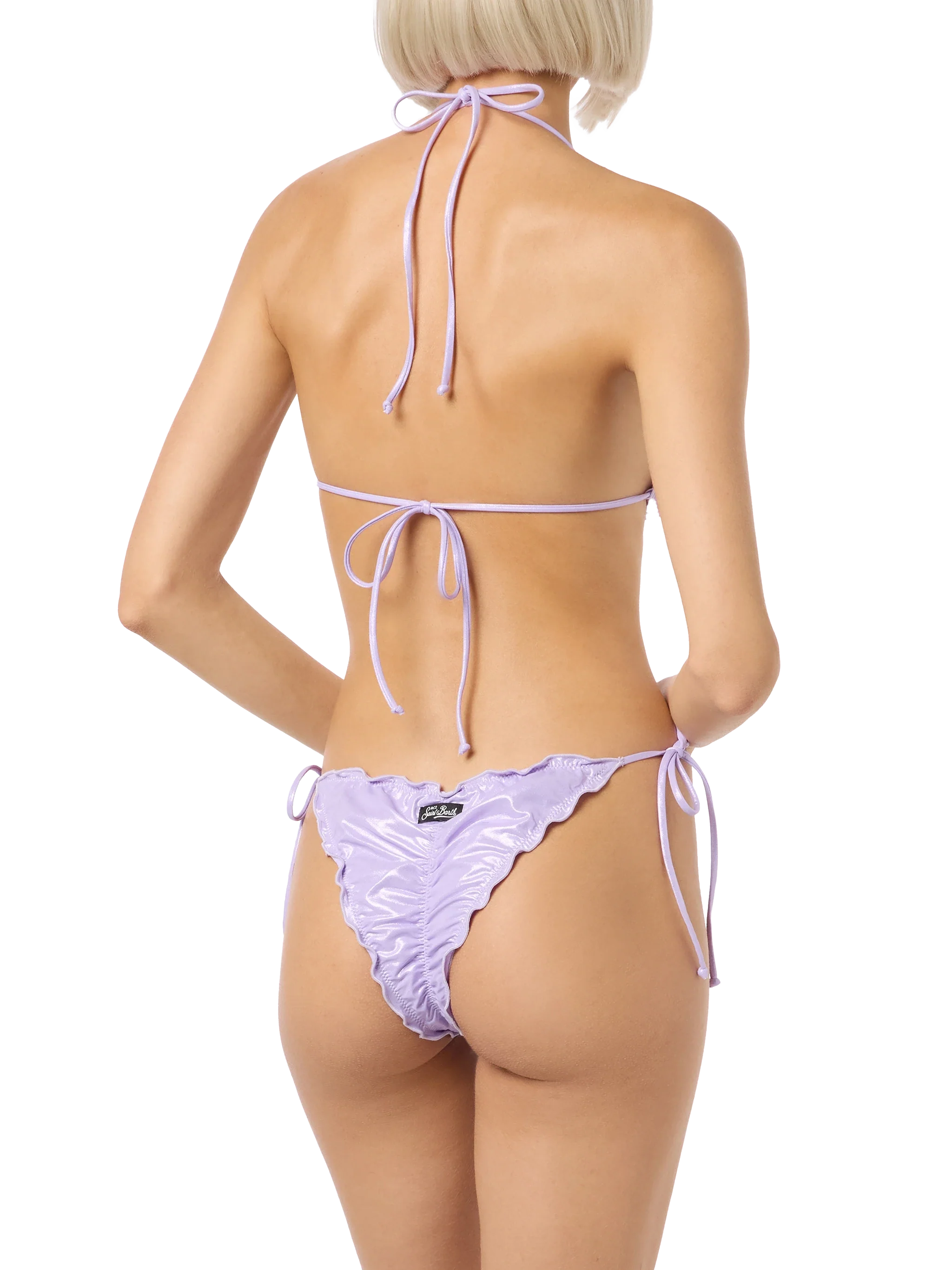 Sagittarius Miami Classic Triangle Bikini Set voor dames in paarse folie