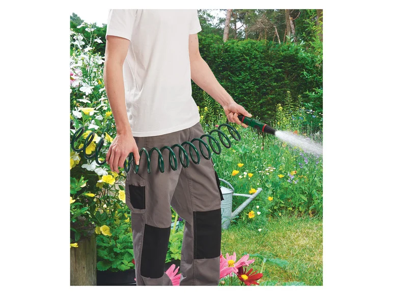 Mangueira de jardim espiral PARKSIDE® Zestaw, 10 m, 3/8