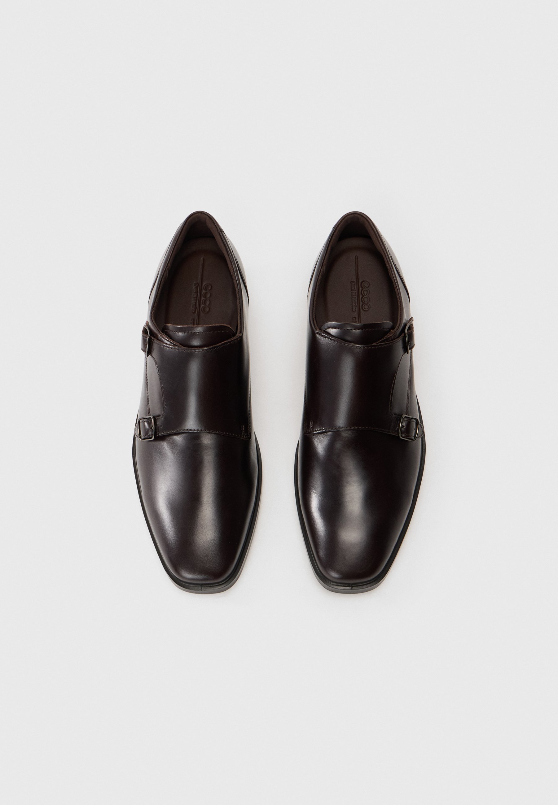ECCO MILAN DOUBLE MONK - Slip-on - caffè