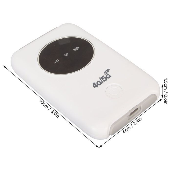 Ontgrendelde 4G LTE 300 Mbps USB wifi-modem met 5G wifi en simkaartsleuf. Draagbare draadloze wifi-router met ingebouwde 3200 mAh-batterij.