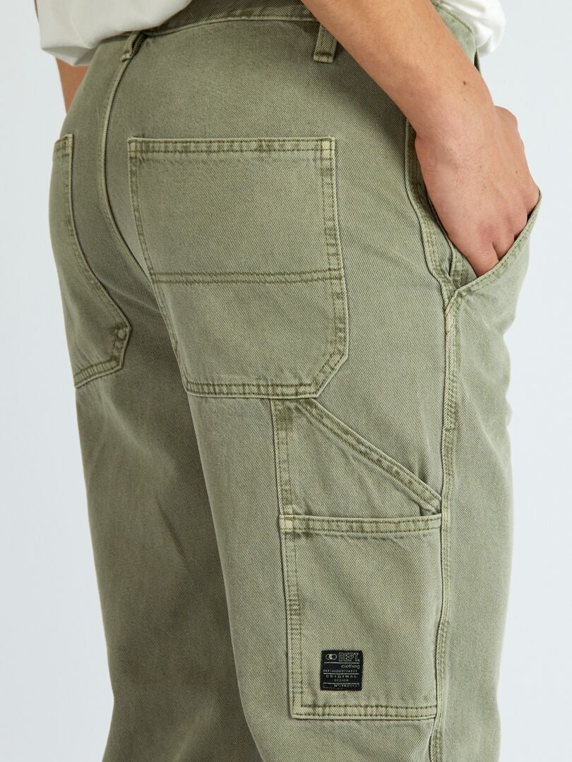 Losse jeans - kaki