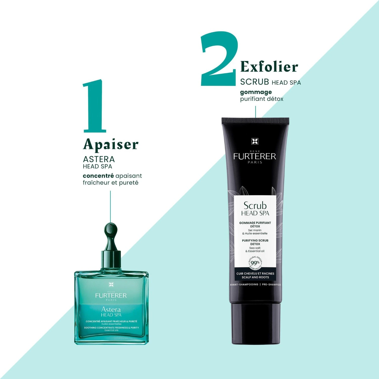 René Furterer Astera - Concentré apaisant fraicheur & pureté aux huiles essentielles bio