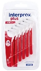 INTERPROX Interprox Plus Mini Cônica 6 escovas interdentais vermelhas