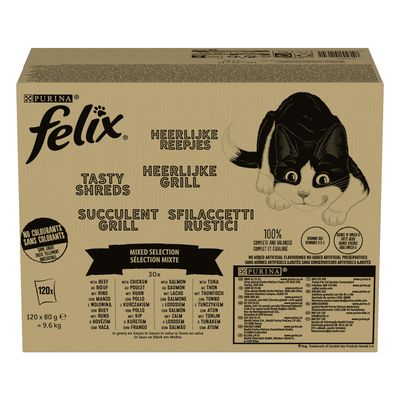 Felix Tasty Shreds 12 x 80g