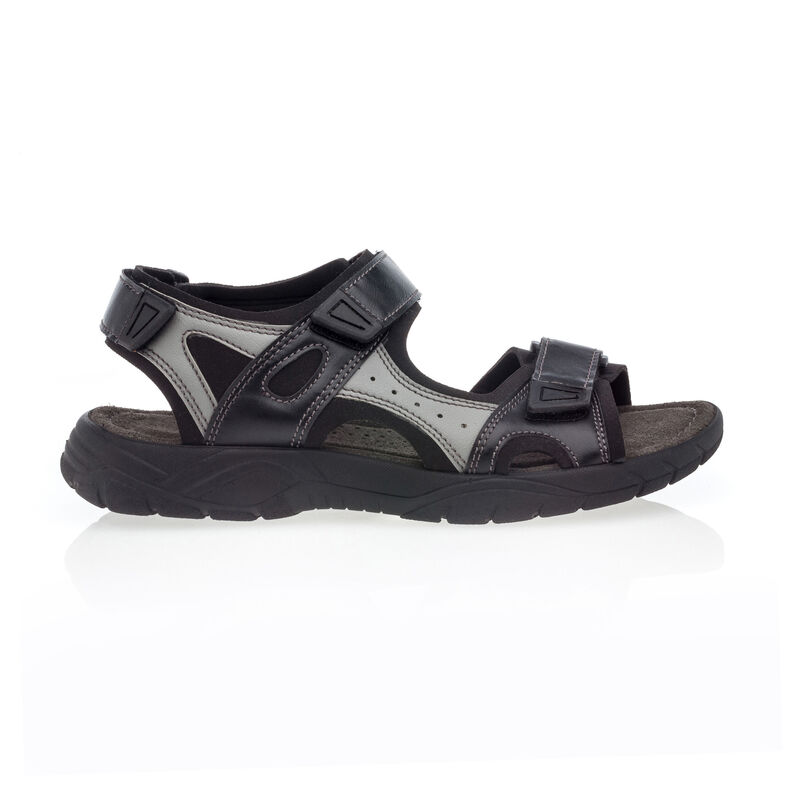 Schwarze Herren-Sandalen / Zehenfreie Schuhe