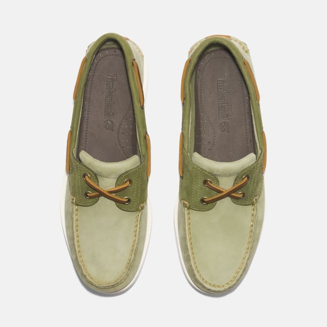 Scarpa da Barca Classic da Uomo in verde chiaro
