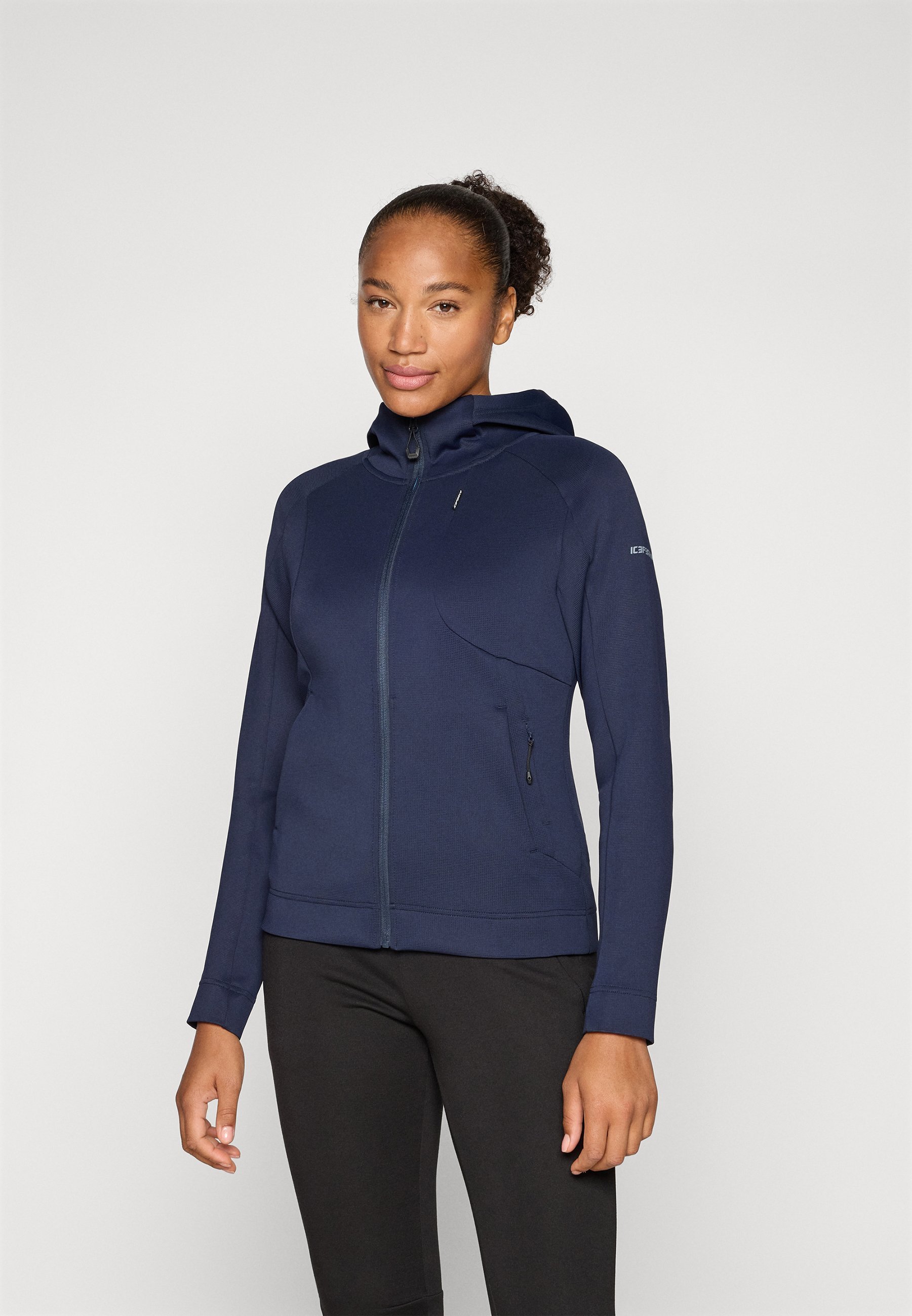Sweat-shirt zippé Icepeak BUNNELL - bleu foncé