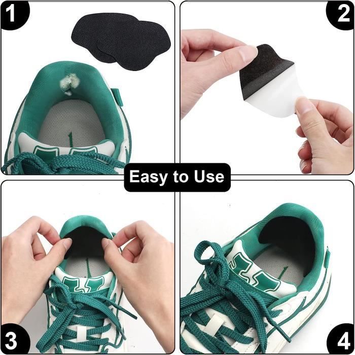 14 Paires Réparation de Talon de Chaussure, Patch de Prévention Trous de Chaussures en Cuir,  pour Réparation de Talon de Chaussure
